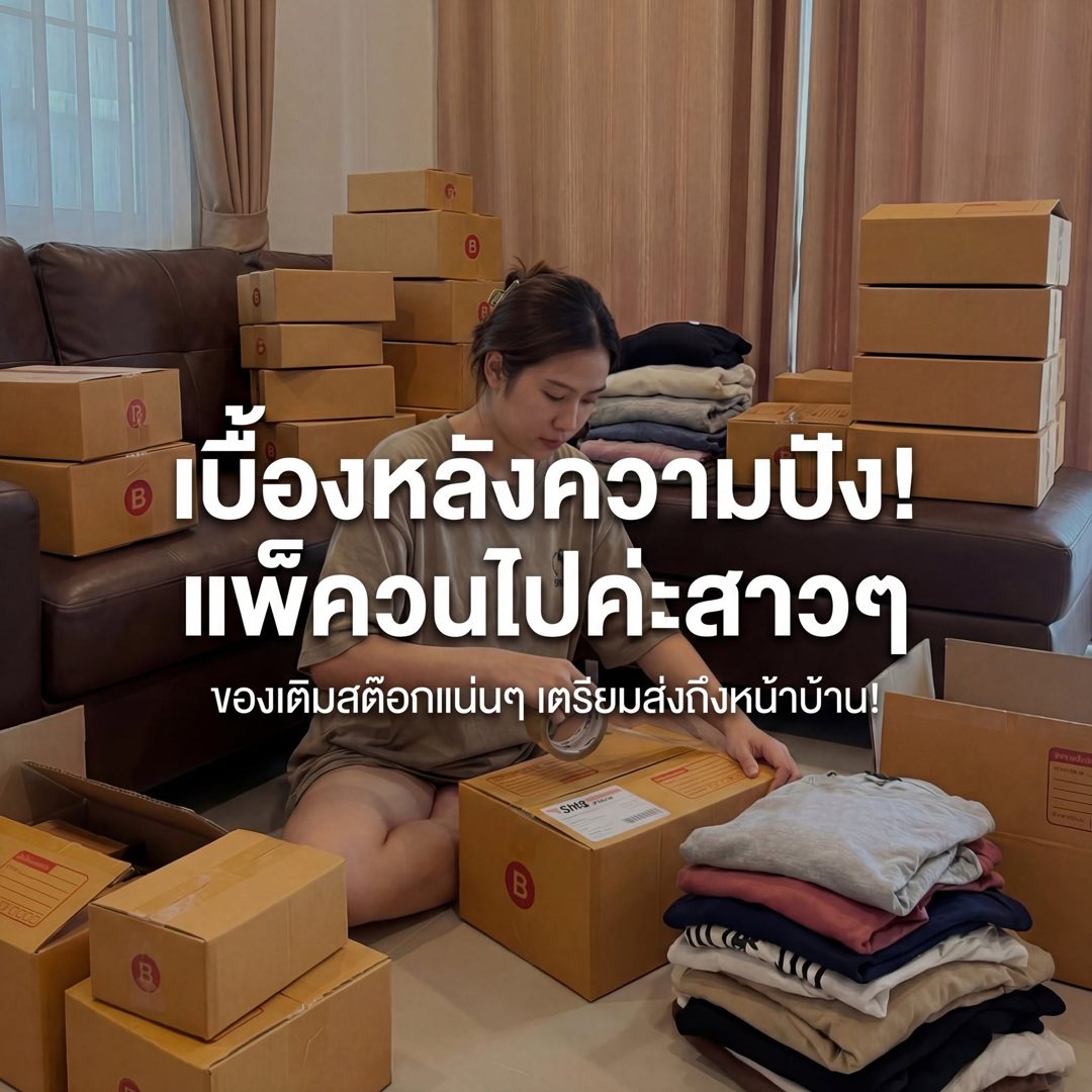เบื้องหลังแพ็คของขาย