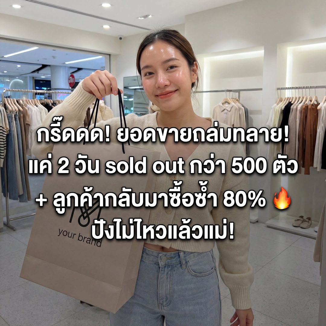 แฟชั่น sold out 500 ตัว