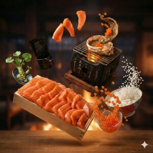ตัวอย่างภาพโฆษณาร้านอาหารญี่ปุ่นสร้างด้วย AI