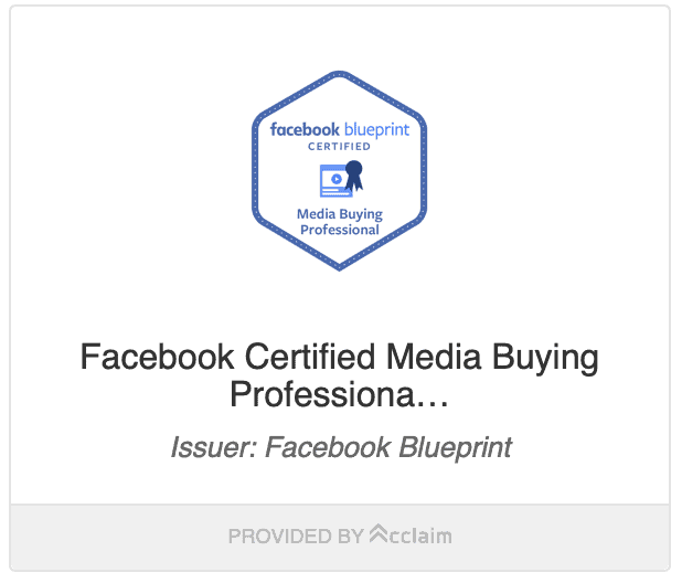 Facebook Certified Partner